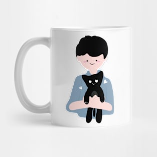 Cute black kitten Mug